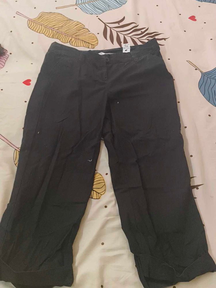 Wide Leg Cropped Pants