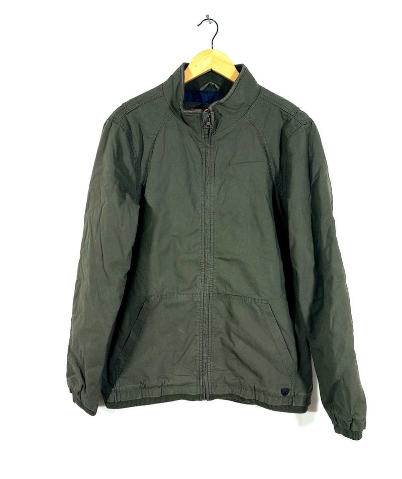 Dark Olive Green Jacket For Men's