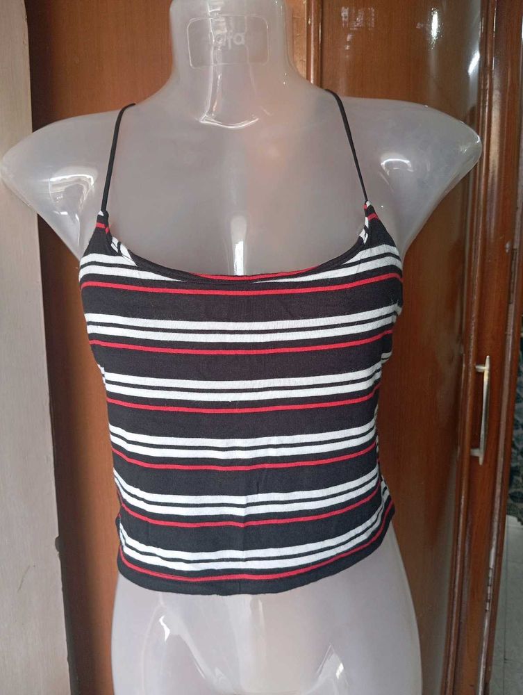 Striped Crop Top