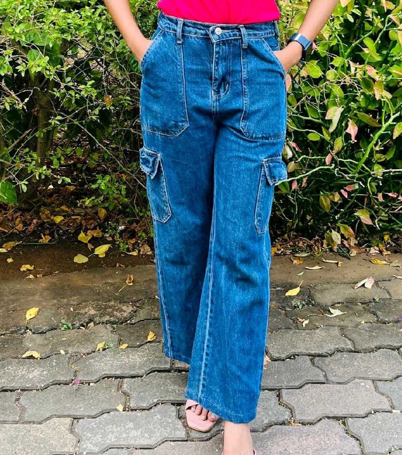 Blue Cargo Jeans