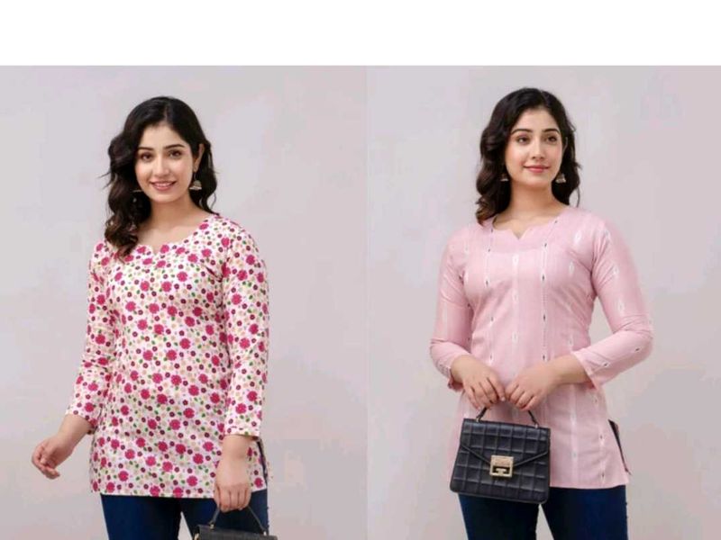 Cute Pink Tunic Tops