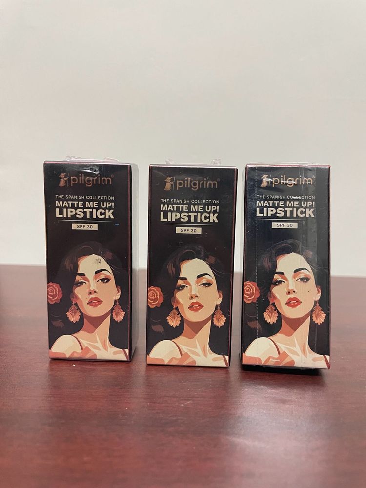 Pilgrim 3 Lipsticks Combo Sealed