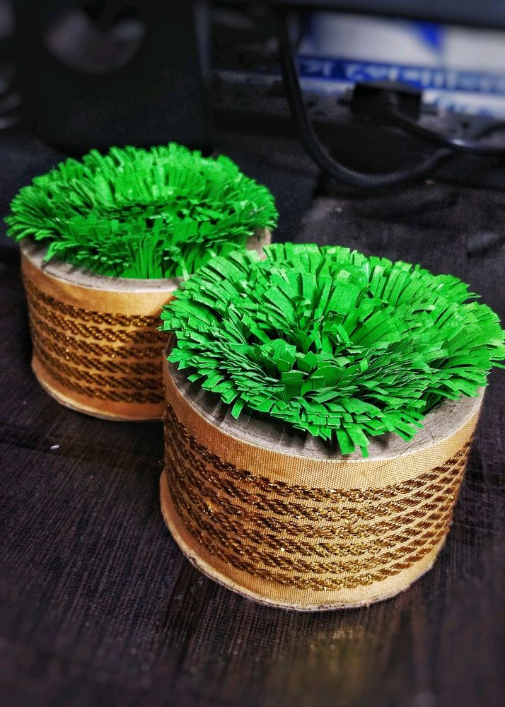 Artificial Grass Pot Decoration