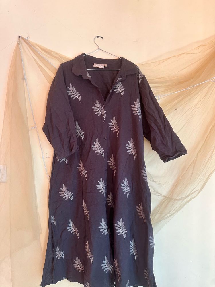 Leaf Print Dress