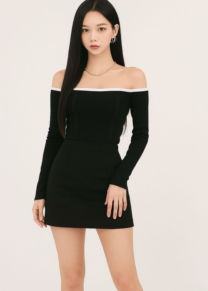 Chic Black Off-Shoulder Top