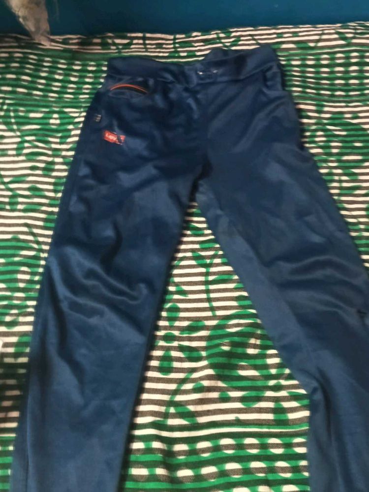 Blue Casual Pants
