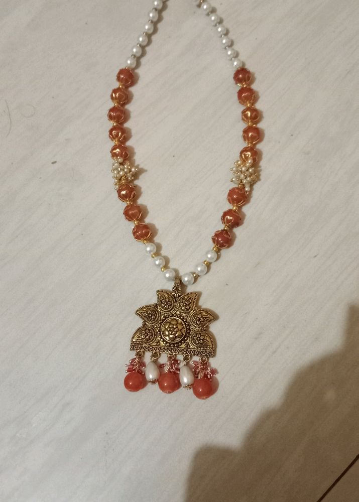 2 Combo Cristal Moti Neck Piece