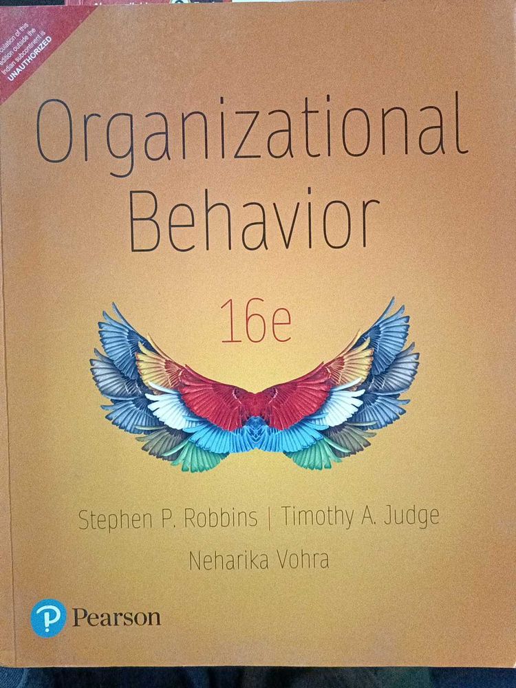 Organizational Behaviour 16 Edition