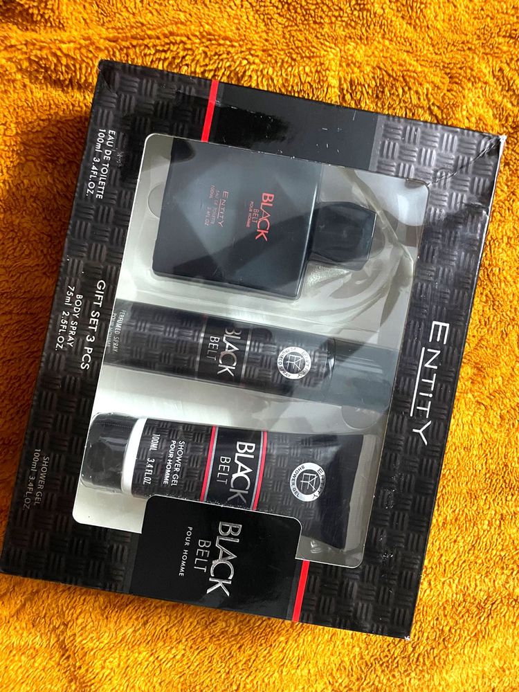 Entity Black Belt 3-Piece Gift Set