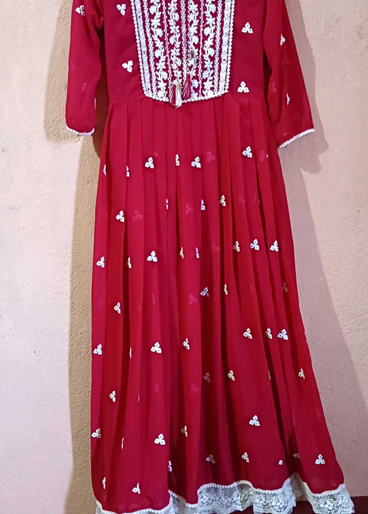 Elegant Red Kurta