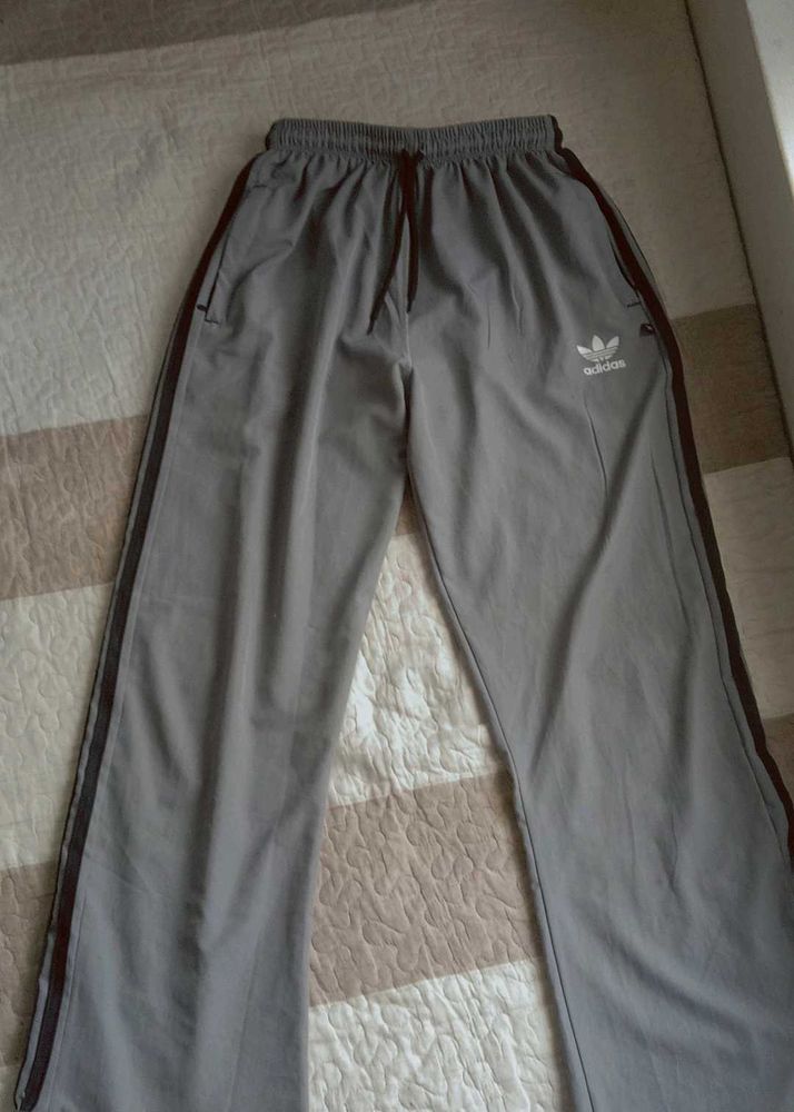 Unisex Grey Baggy Trackpants