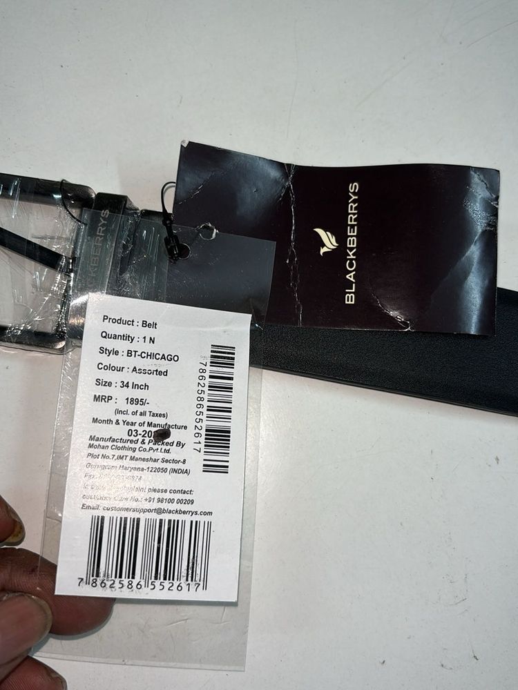Blackberrys  Leather Belt