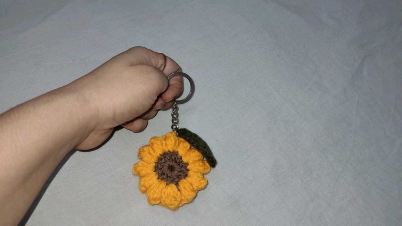 Sunflower Keychain
