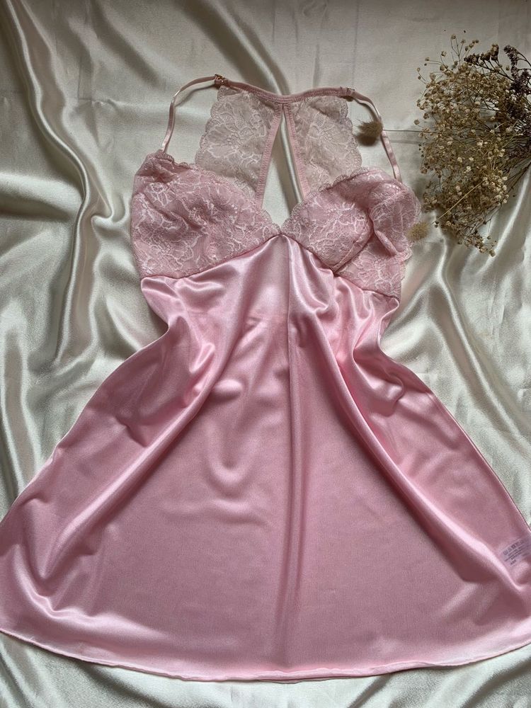 Pink Lace Sleepwear Slip