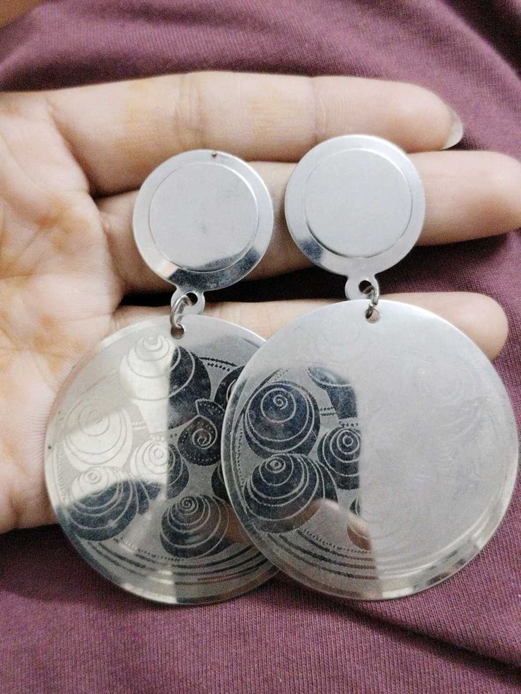 Statement Silver Earrings