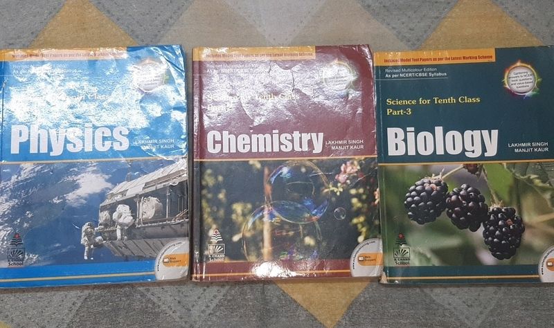 Lakhmir Singh Class 10th BOOK SET- phy Chem Bio
