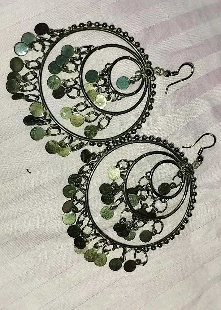 Oxidized Gol Jhumka
