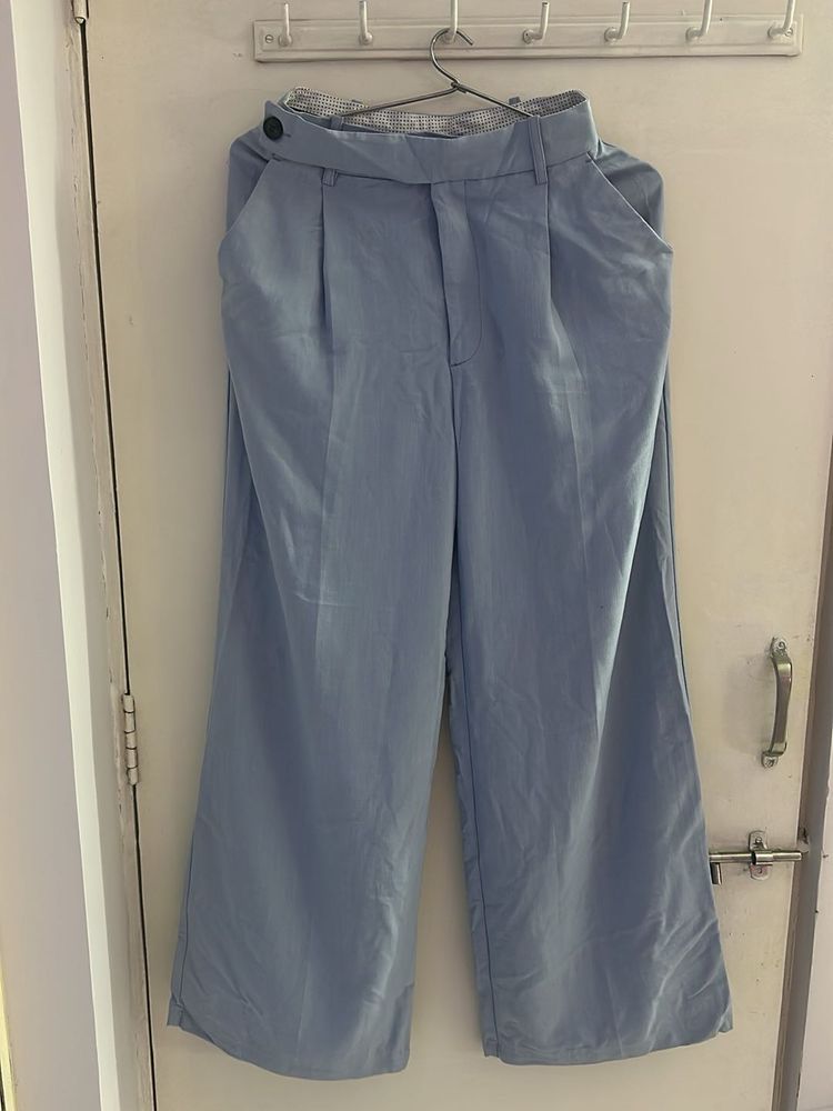Zara Blue Wide Leg Pants