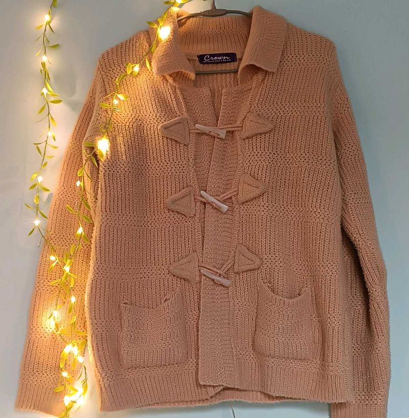 Vintage Knit Toggle Cardigan