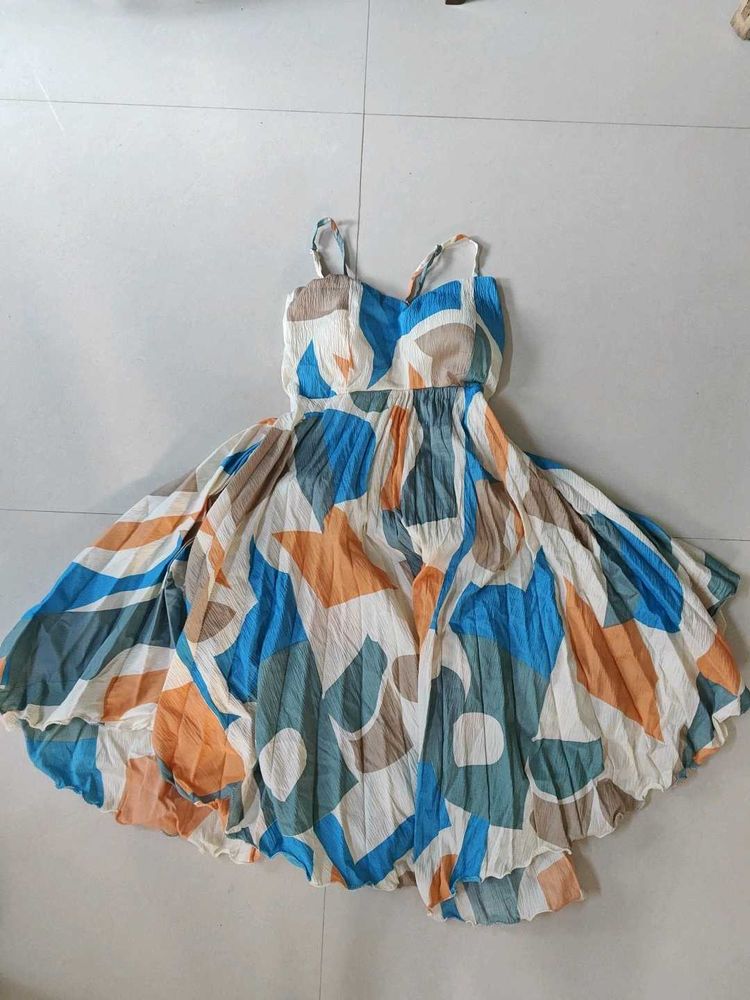 Abstract Print Sundress