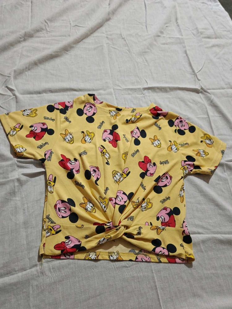 Mickey Mouse Print Top