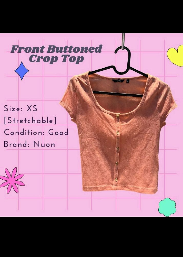 Peach Crop Top