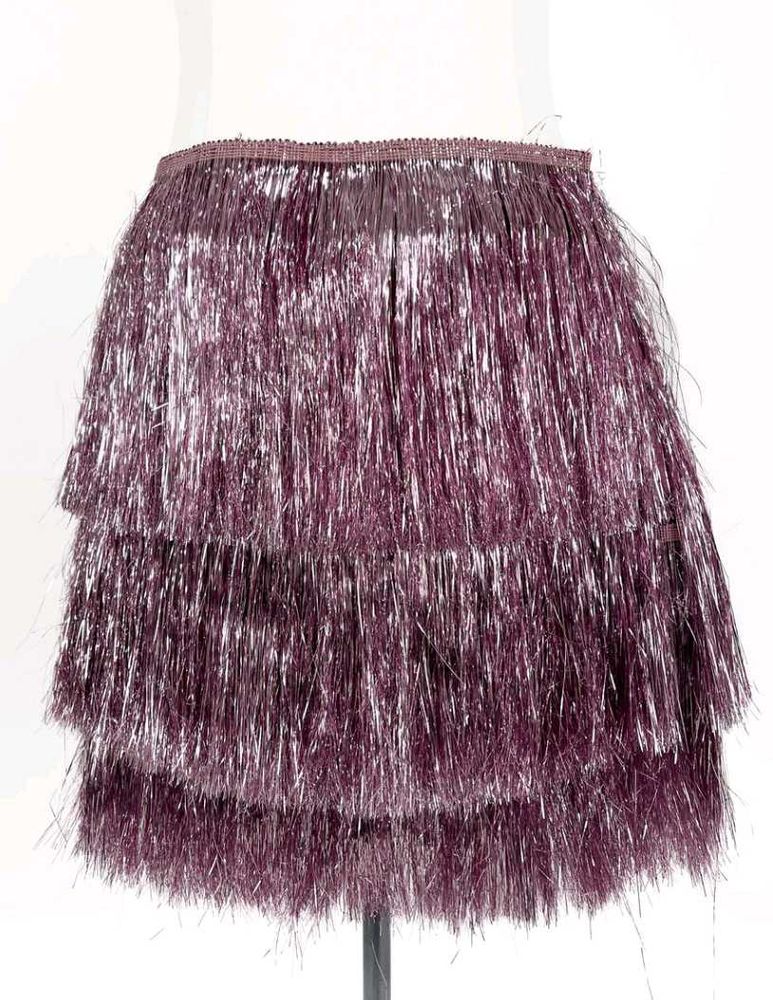 Tiered Fringe Mini party sparkle Skirt