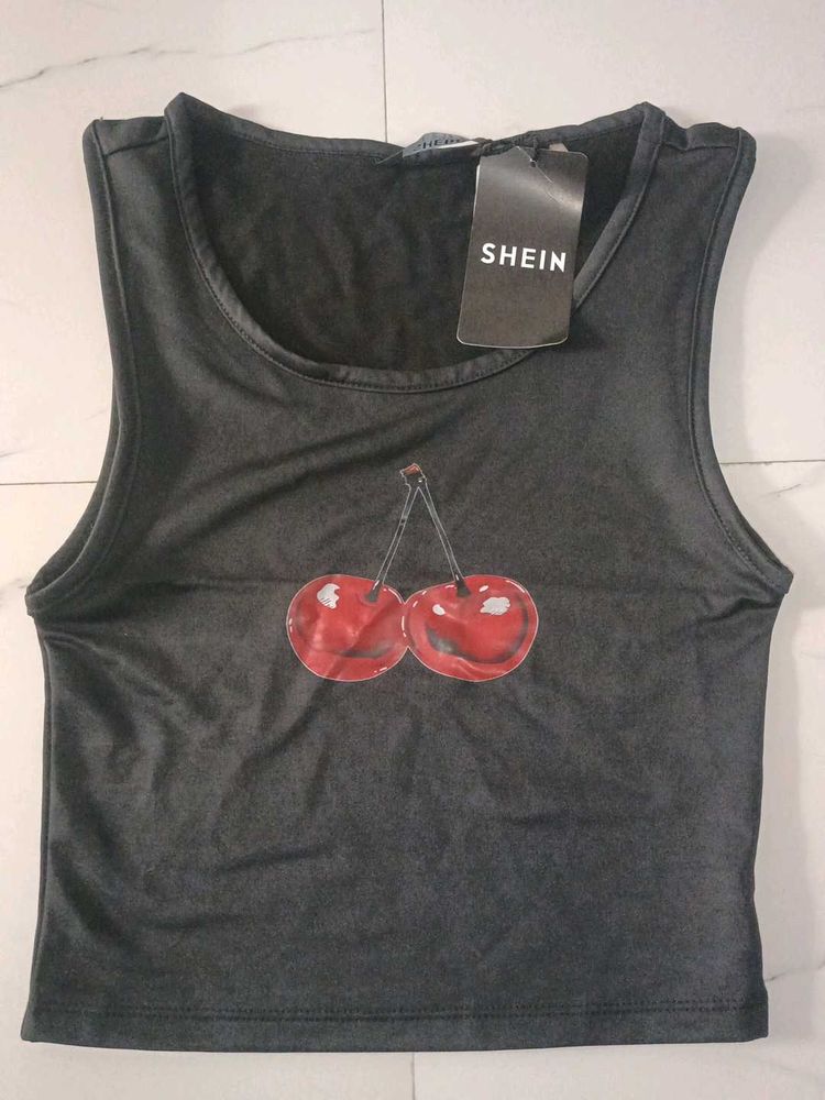 Cute Cherry Print Tank Top