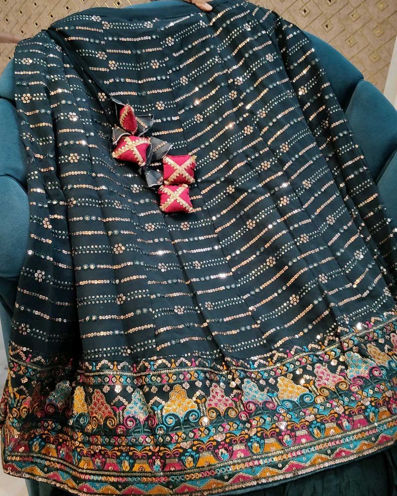 Festive Green Lehenga Choli - Beautifully Draped
