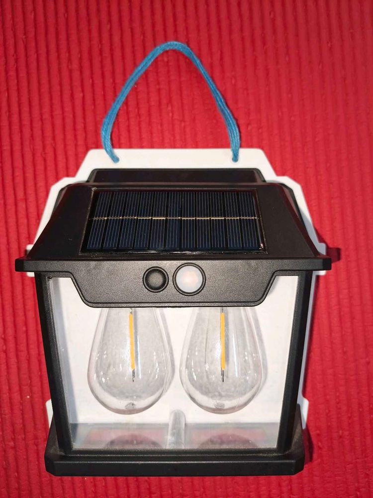 Solar Powered Outdoor Light with twin bulb💡💡