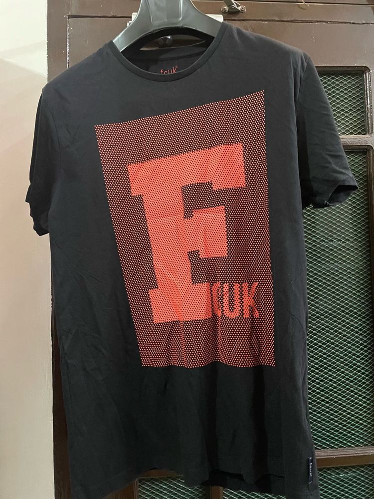 FCUK Black T-Shirt – Size L