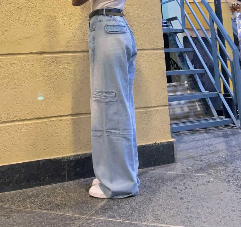 Wide Leg Light Wash Jeans Women.