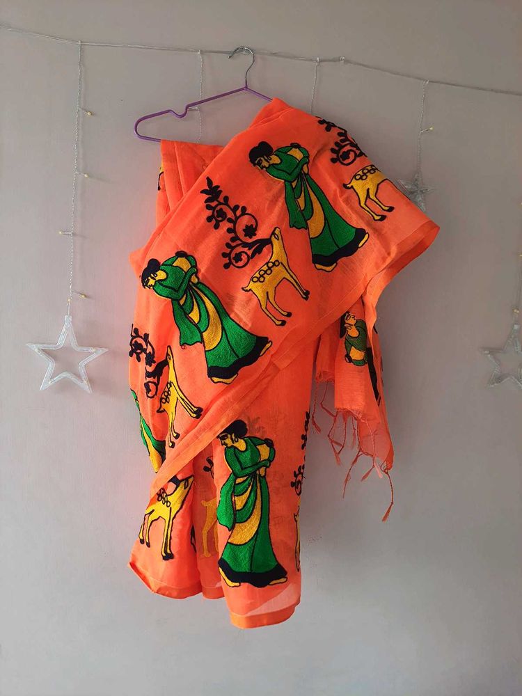 Embroidered Saree