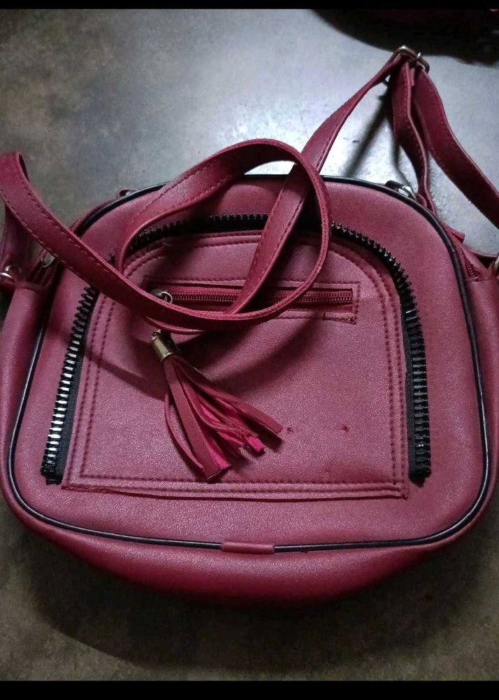 Maroon Shoulder Bag
