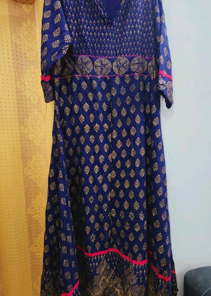💙 Blue Anarkali  Gown