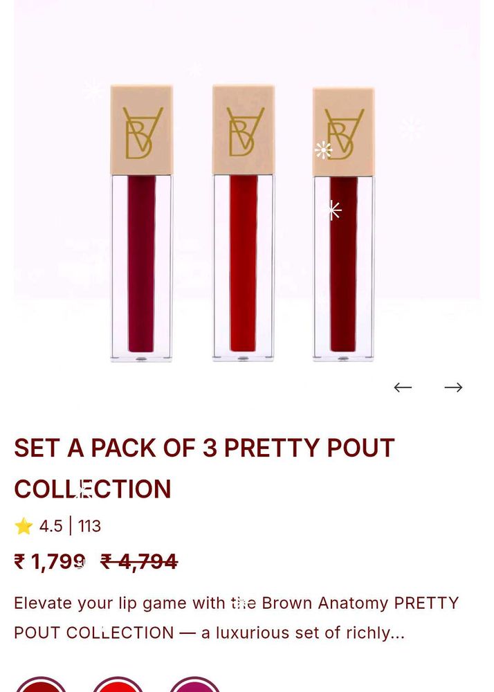 Pretty Pout Collection - Set of 3