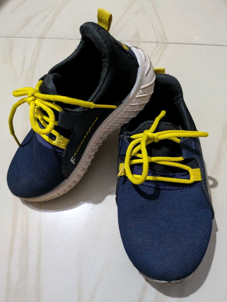 No Flaws Blue &amp; Yellow Boys Shoe