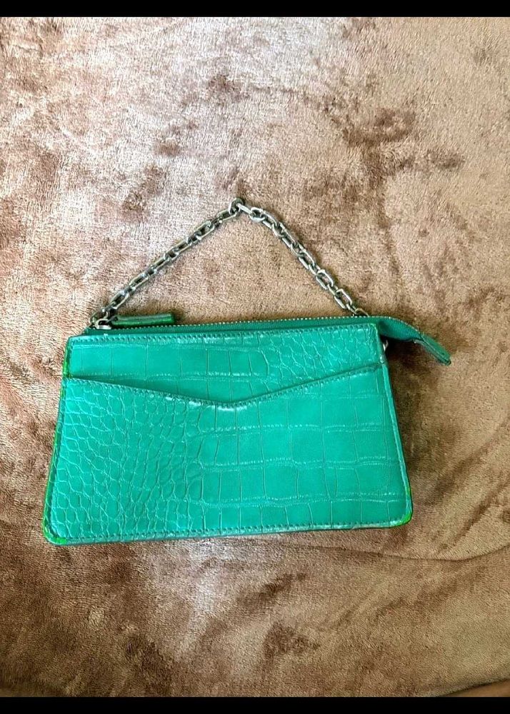 Green Chain Handle Bag