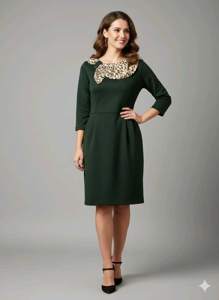 Elegant black Midi Dress