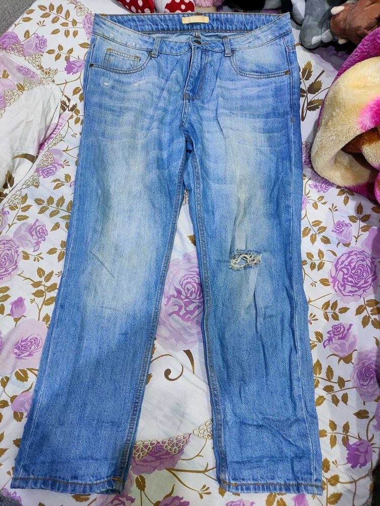 Light faded blue jeans