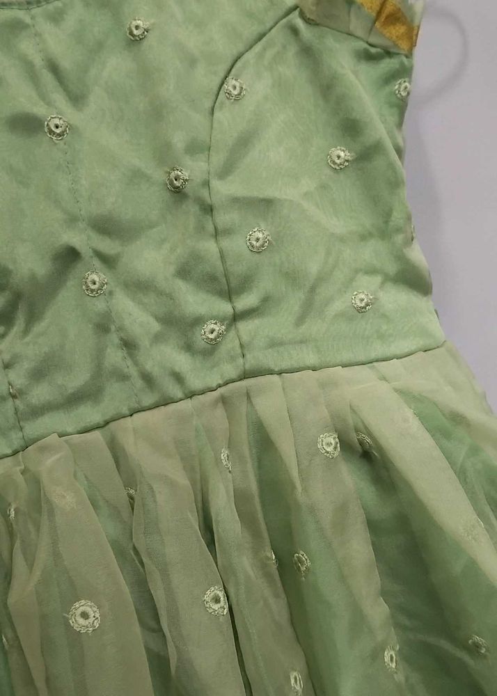 5 combo - Green Party frocks