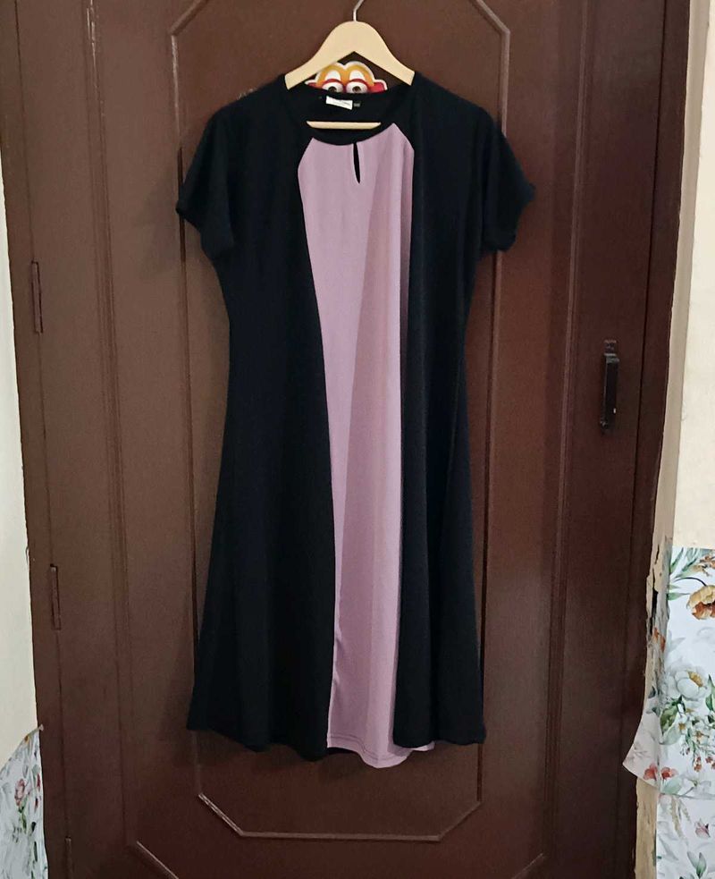 Black And Lavender Dress