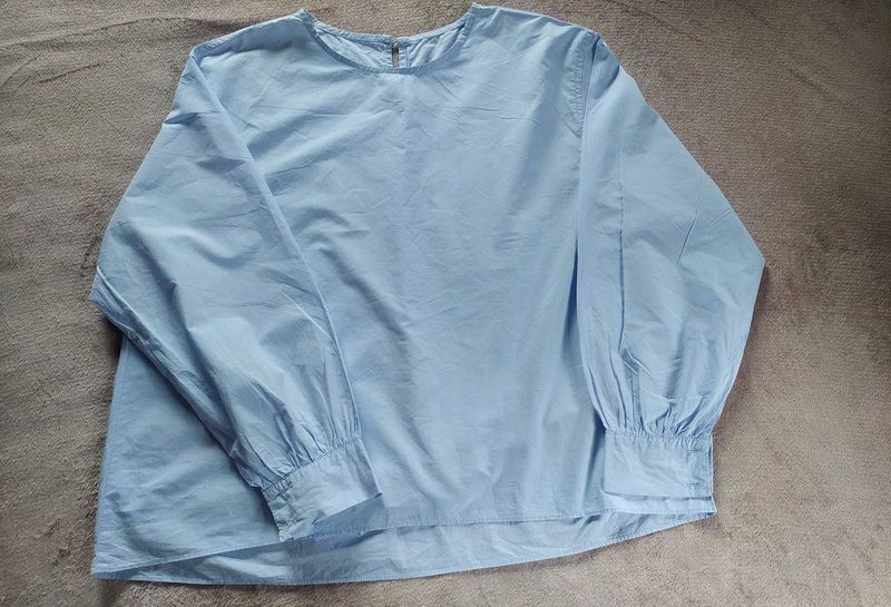 Light Blue Long Sleeve Top