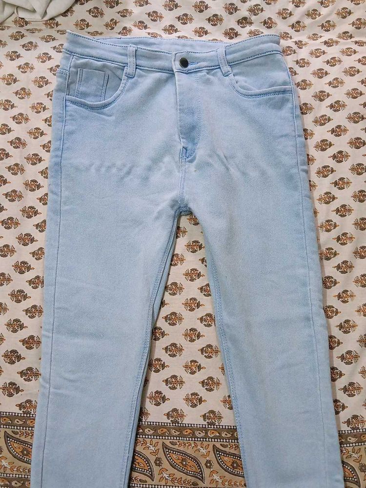 Denim Sky Blue Skinny Jeans