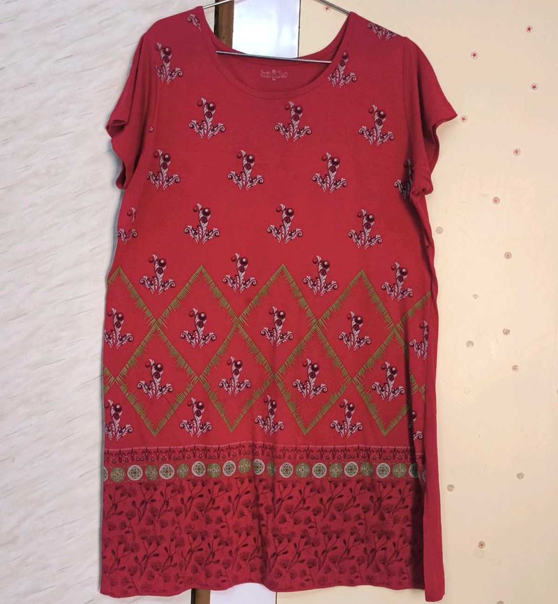 Red T-Shirt Dress 🍒