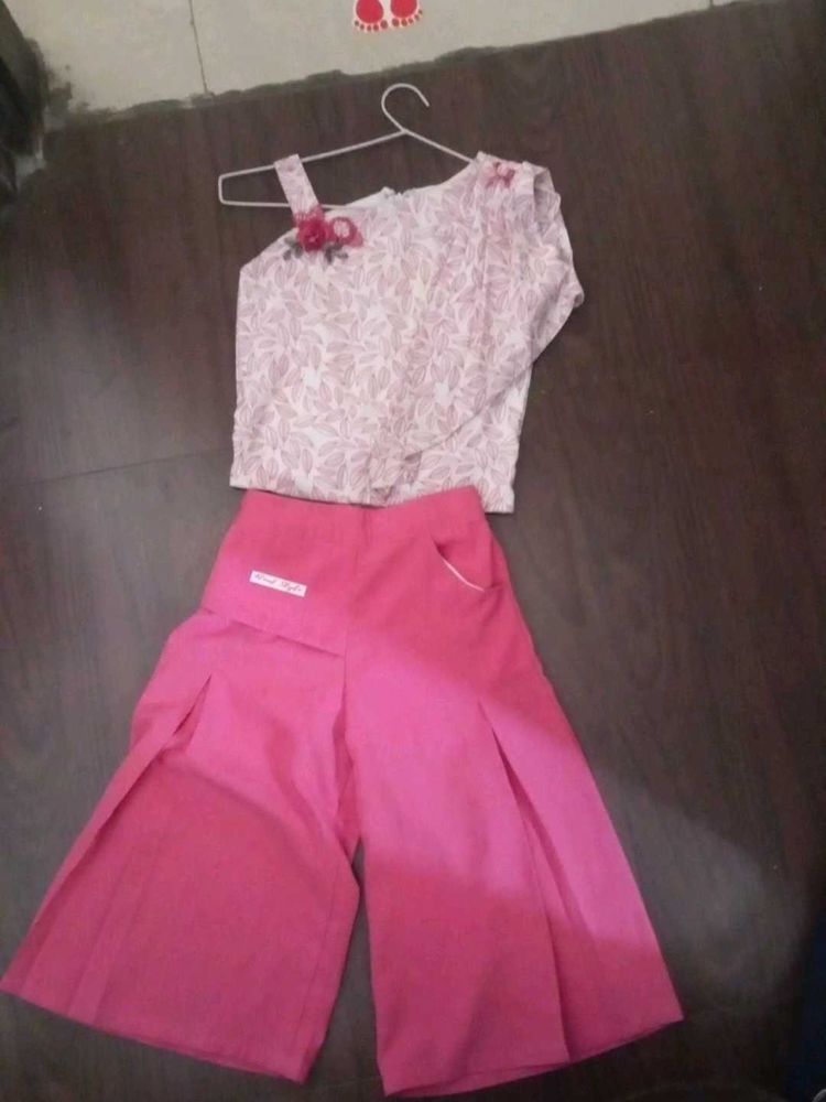 Girls Top &amp; Culottes Set