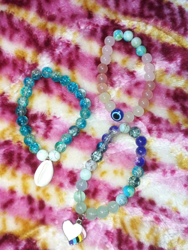 Beaded Bracelet Set - Trendy Charm