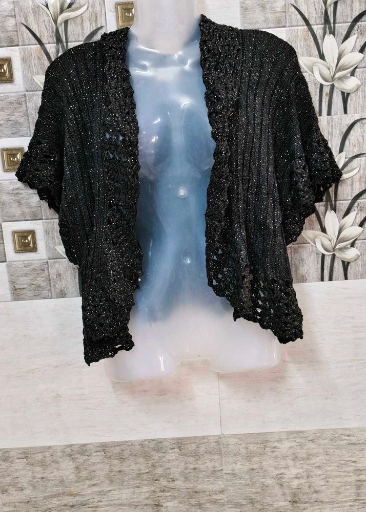 Crochet Shrug - Black