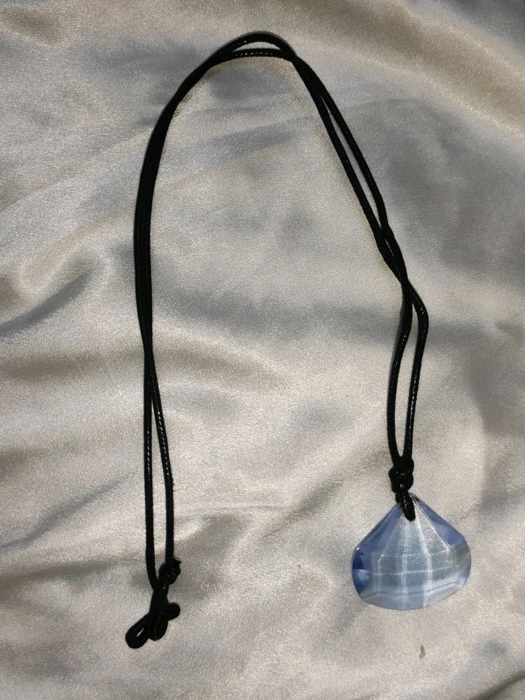 GDFIH Swarovski Element Marquise Shape Necklace w/ Black 18&#34; Cord Chain