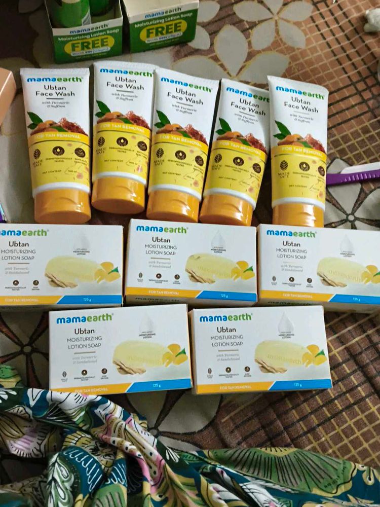 Mamaearth Ubtan Face Wash &amp; Soap Bundle Combo